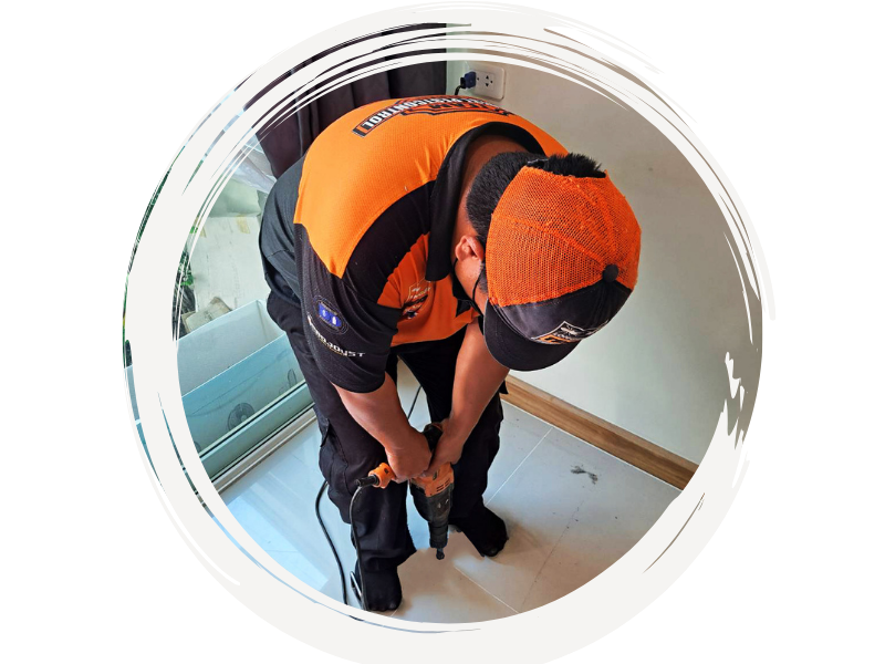 ใช้ดอกสว่านหัวเพชร ใช้ดอกสว่านหัวเพชร