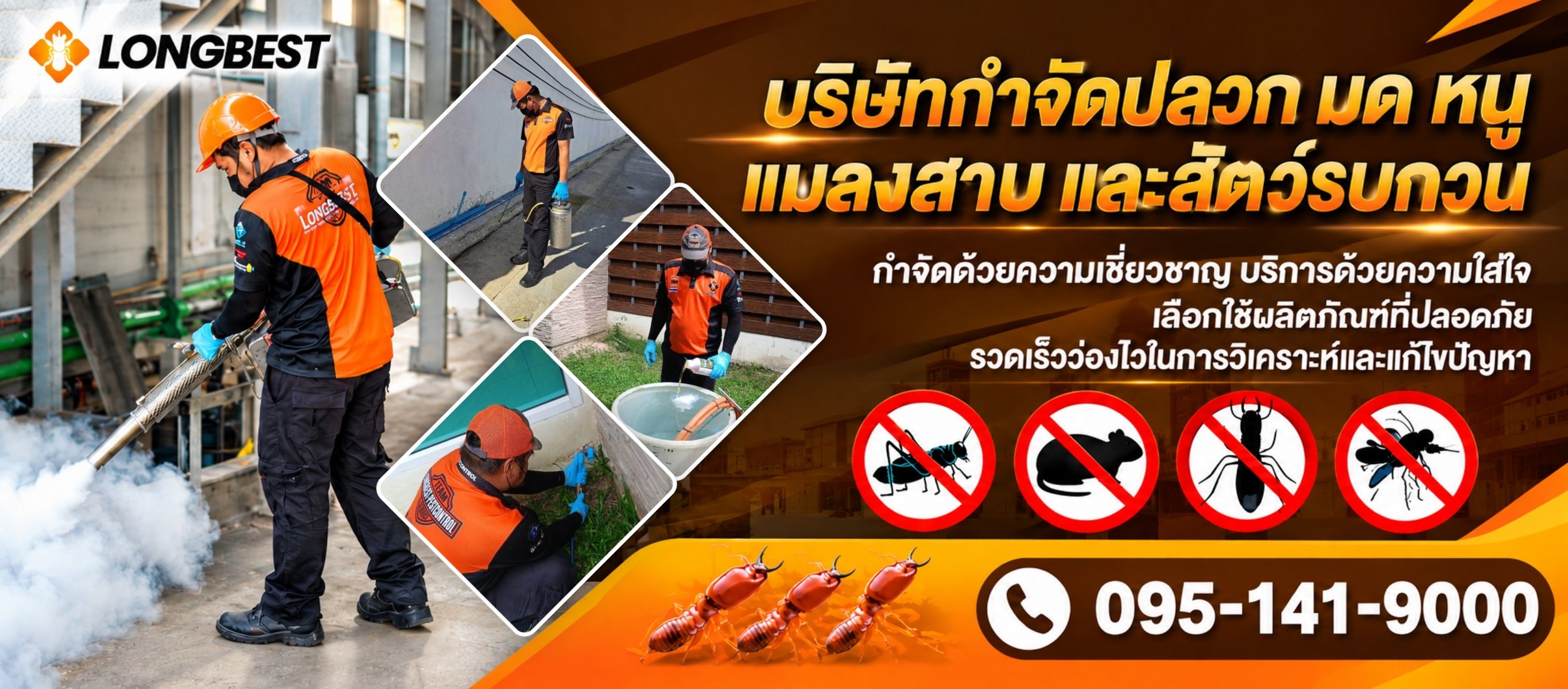 บริการกำจัดปลวกและแมลงสมุทรสาคร